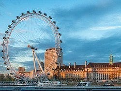 London Eye al atardecer