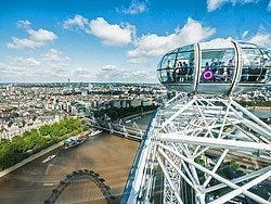 London Eye, vistas desde la cabina