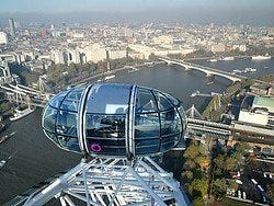 London Eye, vue sur le nord de Londres