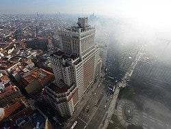 Madrid con niebla