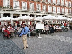 Plaza Mayor, acordeonista