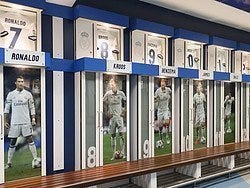 Tour del Bernabéu, vestuario del Real Madrid