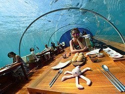 Restaurante submarino Ithaa, hotel Conrad
