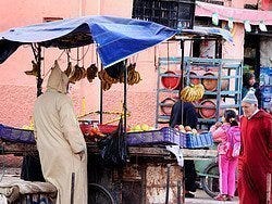 Puesto ambulante de fruta