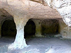 Cala Morell, interior cueva