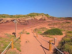Camí de Cavalls junto a Cala Pregonda