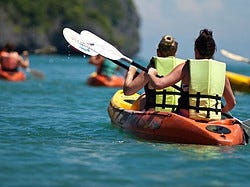 Navegando en kayak