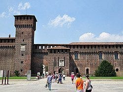 Castillo Sforzesco, patio