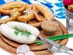 Platos típicos de Munich, salchicha weisswurst