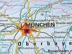 Llegar a Múnich, mapa