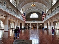 Ellis Island, sala de registro