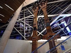 Museo del 11-S, columnas torres gemelas
