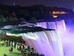 Niagara Falls at night