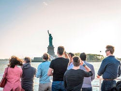 View of the Statue of Liberty
