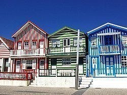 Casas típicas de la Costa Nova
