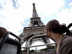 Torre Eiffel desde el autobús turístico