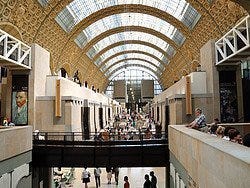 Musée d'Orsay, inside the railway station