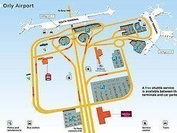 Orly Airport map