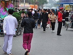 Paseando en pijama por Wangfujing