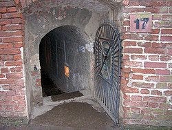 Terezín, entrada al tunel 17