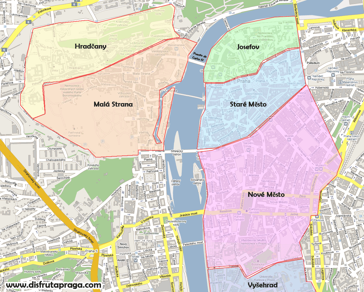 Prague Zones Map