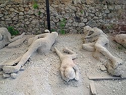 Pompeia, cinzas de Pompeia