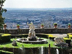 Vistas de Tívoli da Villa d'Este