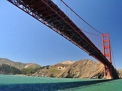 Pasando por debajo del Golden Gate