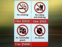 Prohibido durianes