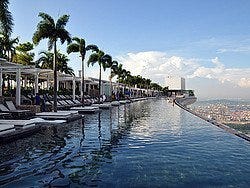 Piscina del hotel Marina Bay Sands