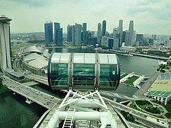 Singapore Flyer, vistas