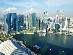 Marina Bay Sands, vistas desde el Skypark
