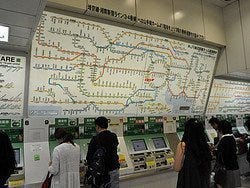Plano de metro en Tokio