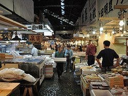 Tsukiji, interior del mercado