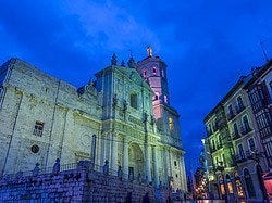 Catedral de Valladolid iluminada