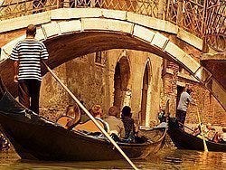 Gondola ride in Venice