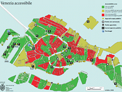 Mapa de Venecia accesible
