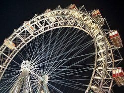 Noria del Prater al anochecer