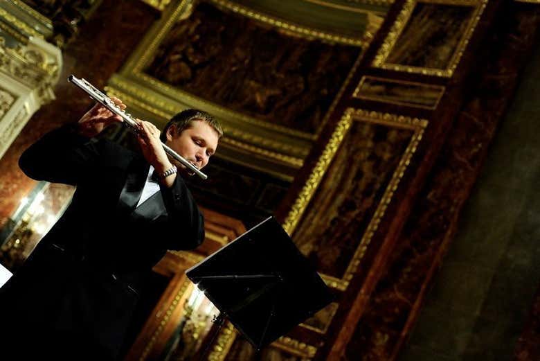 Desfrutando do concerto