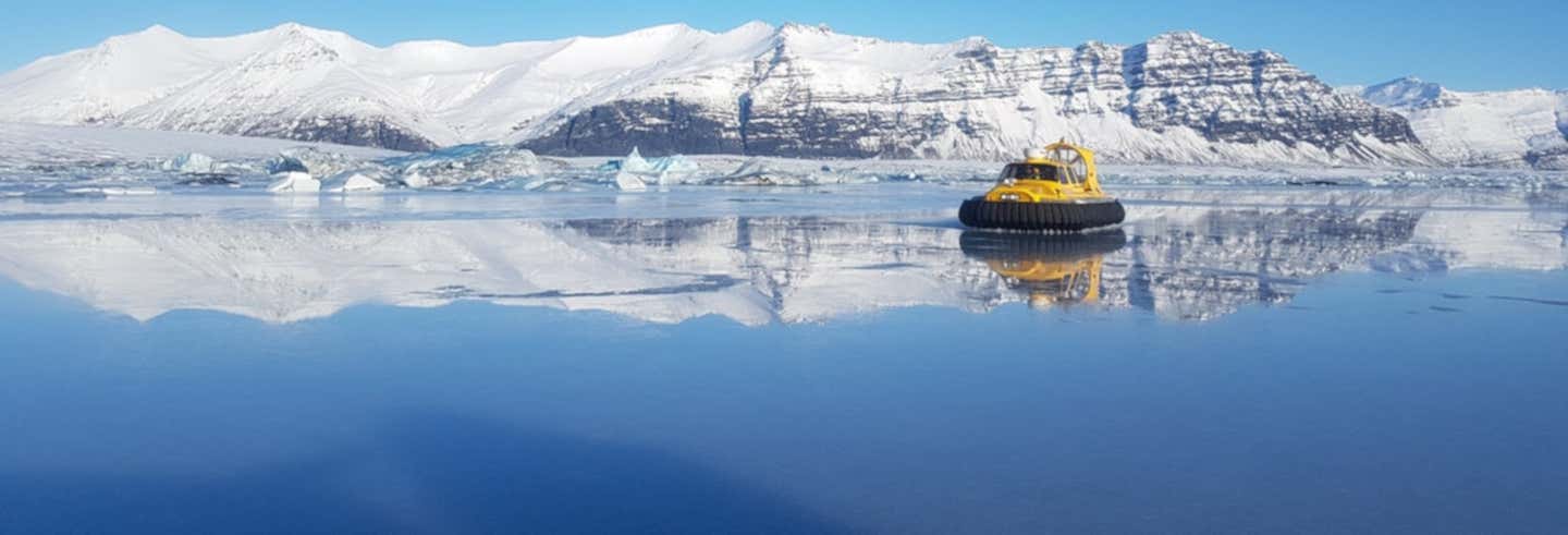 Tour in hovercraft sulla laguna glaciale di Jökulsárló