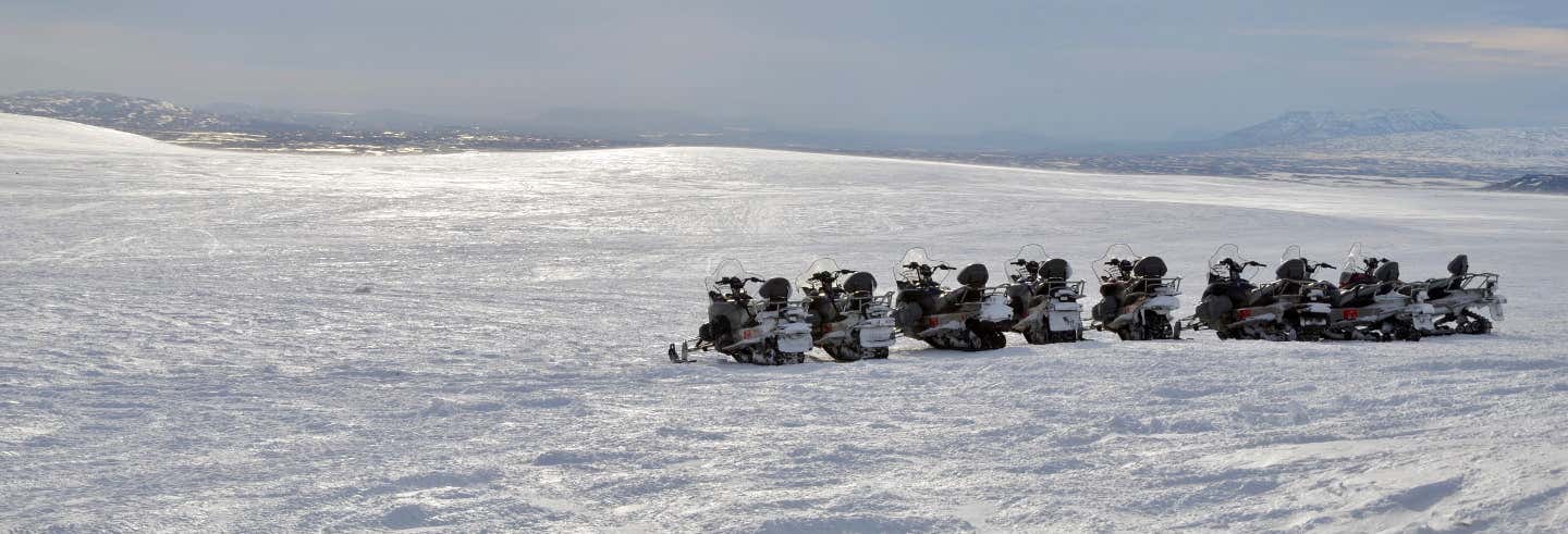 Avventura in motoslitta + Grotta di ghiaccio Langjökull
