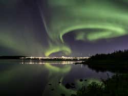 Auroras boreales en Islandia