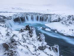 Godafoss no inverno