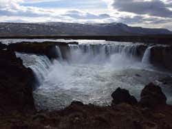 Panorâmica de Godafoss