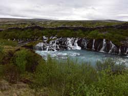 Panorâmica de Hraunfossar