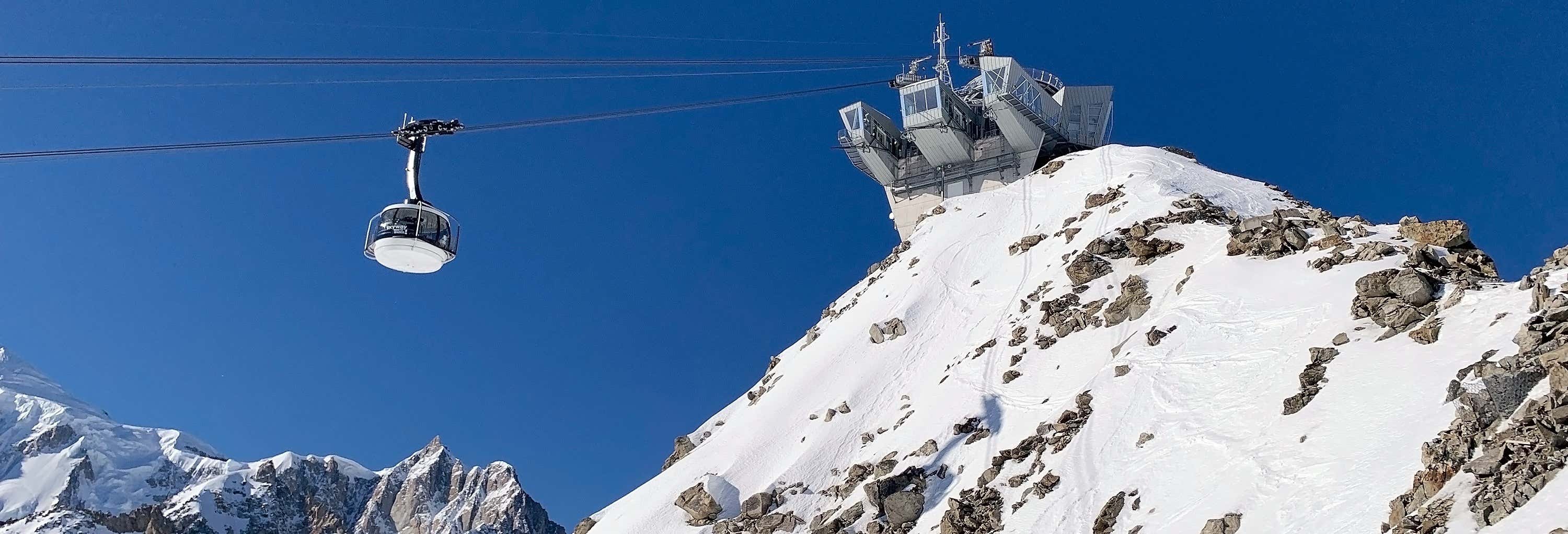 Entrada para el teleférico del Mont Blanc
