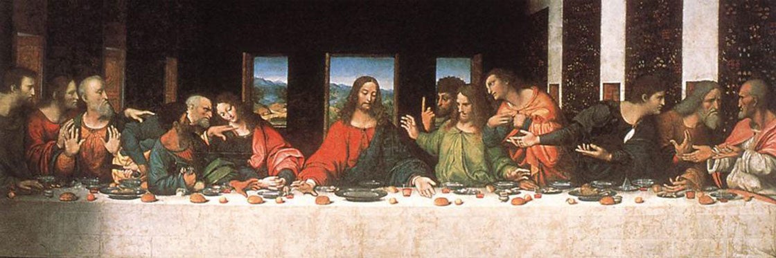 Resultado de imaxes para La Ãºltima cena, de Leonardo da Vinci