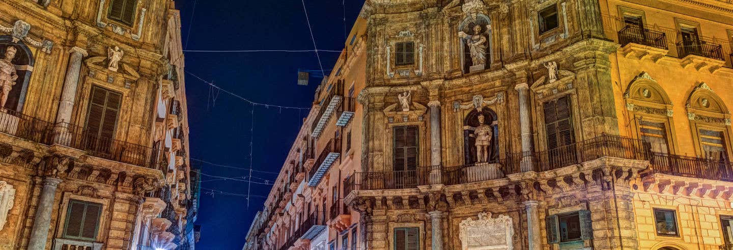 Tour nocturno por el mercado Vucciria + Cúpula de San Salvador