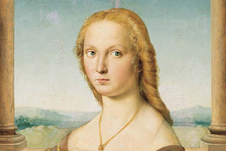 Detalhe de A Dama do Unicórnio, de Rafael Sanzio