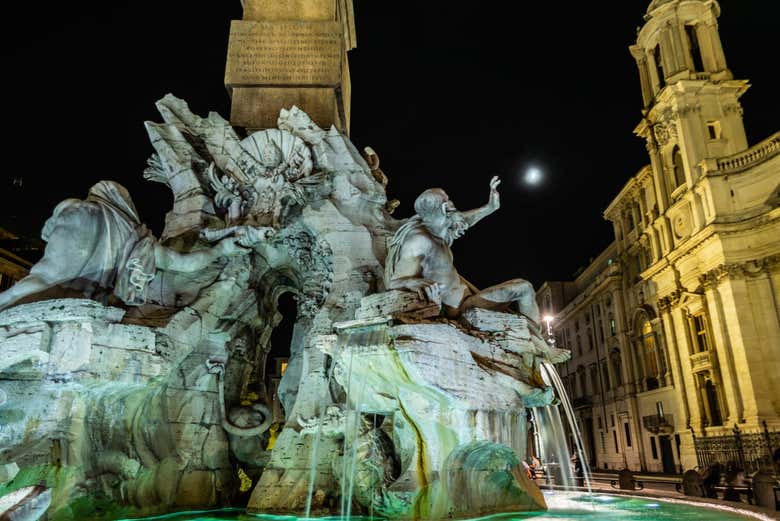 La fontaine Quattro Fiumi